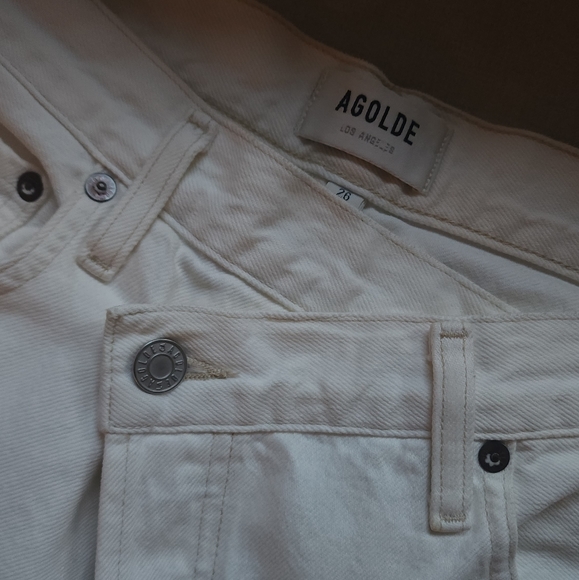 AGOLDE Criss Cross Wide Leg Jeans - Picture 4 of 8